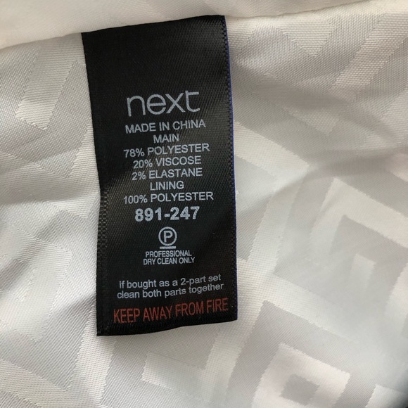 High-Quality Next Brand Pantsuit from England.  Beautiful Dark Textured Grey. - Picture 5 of 11